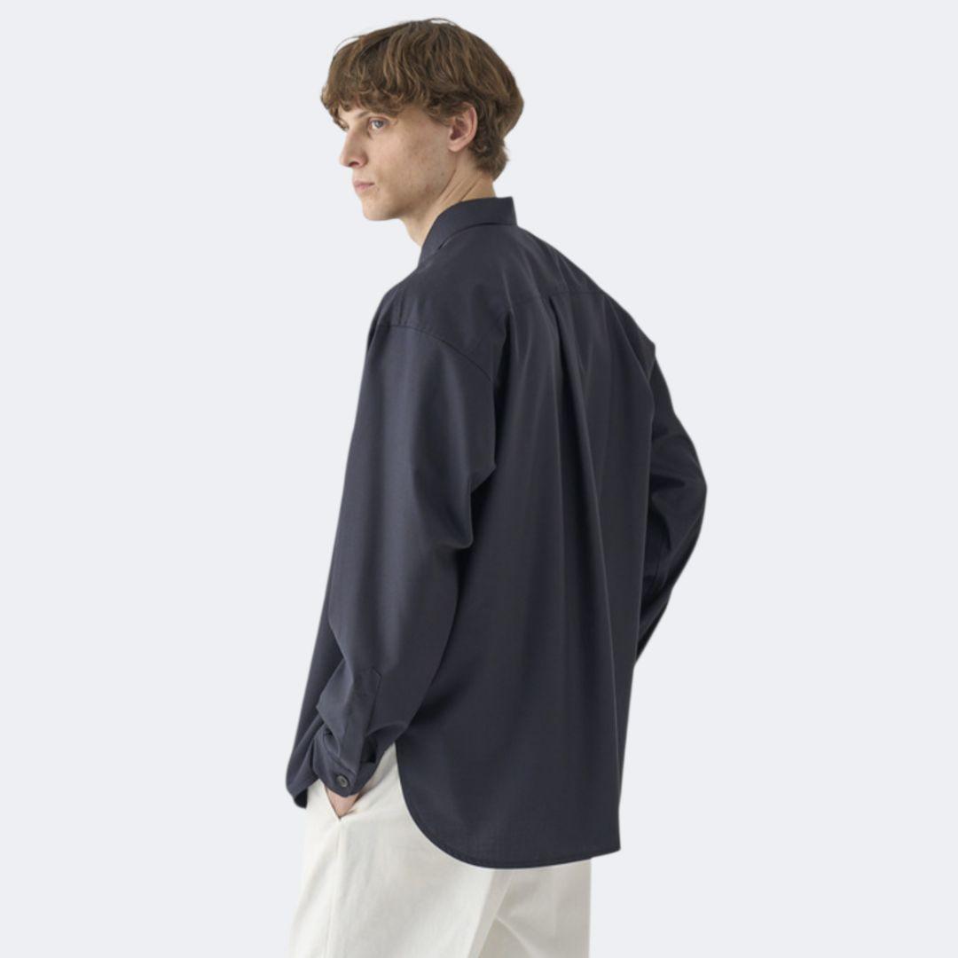 極美品♪JOHN SMEDLEY SUPER 140's ウールオーバーシャツ