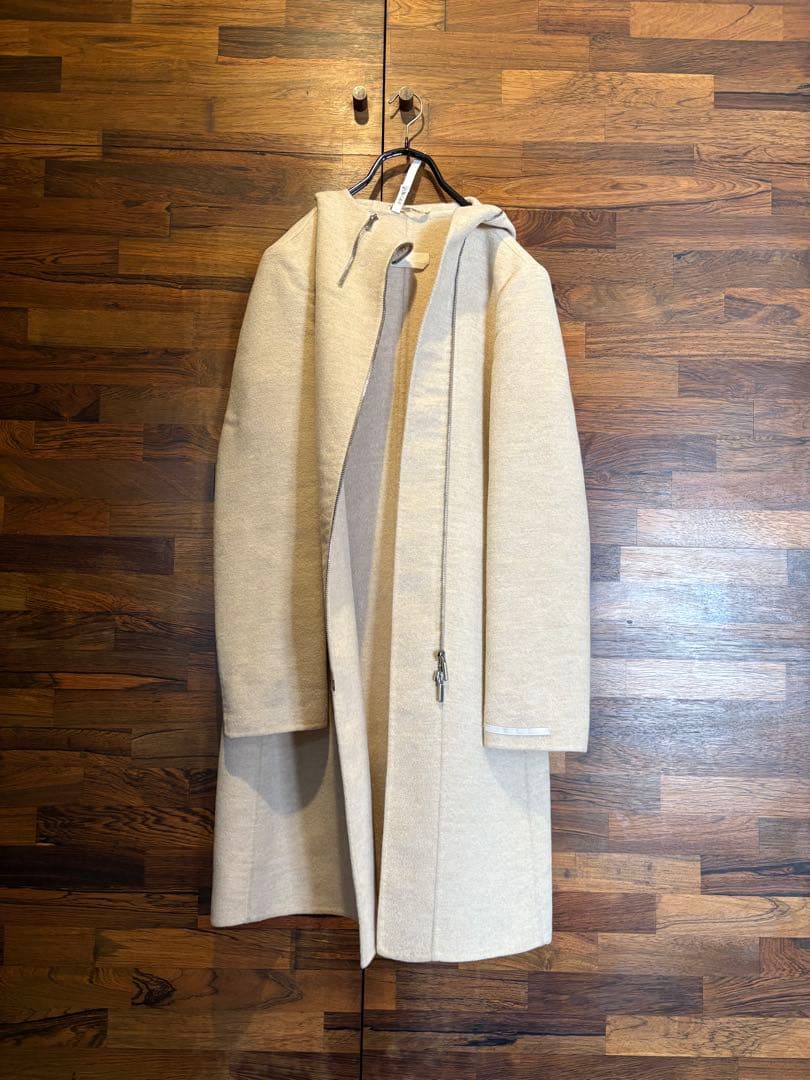 S Max Mara　フード　コート　ベージュ　ダブルフェイス　マックスマーラ