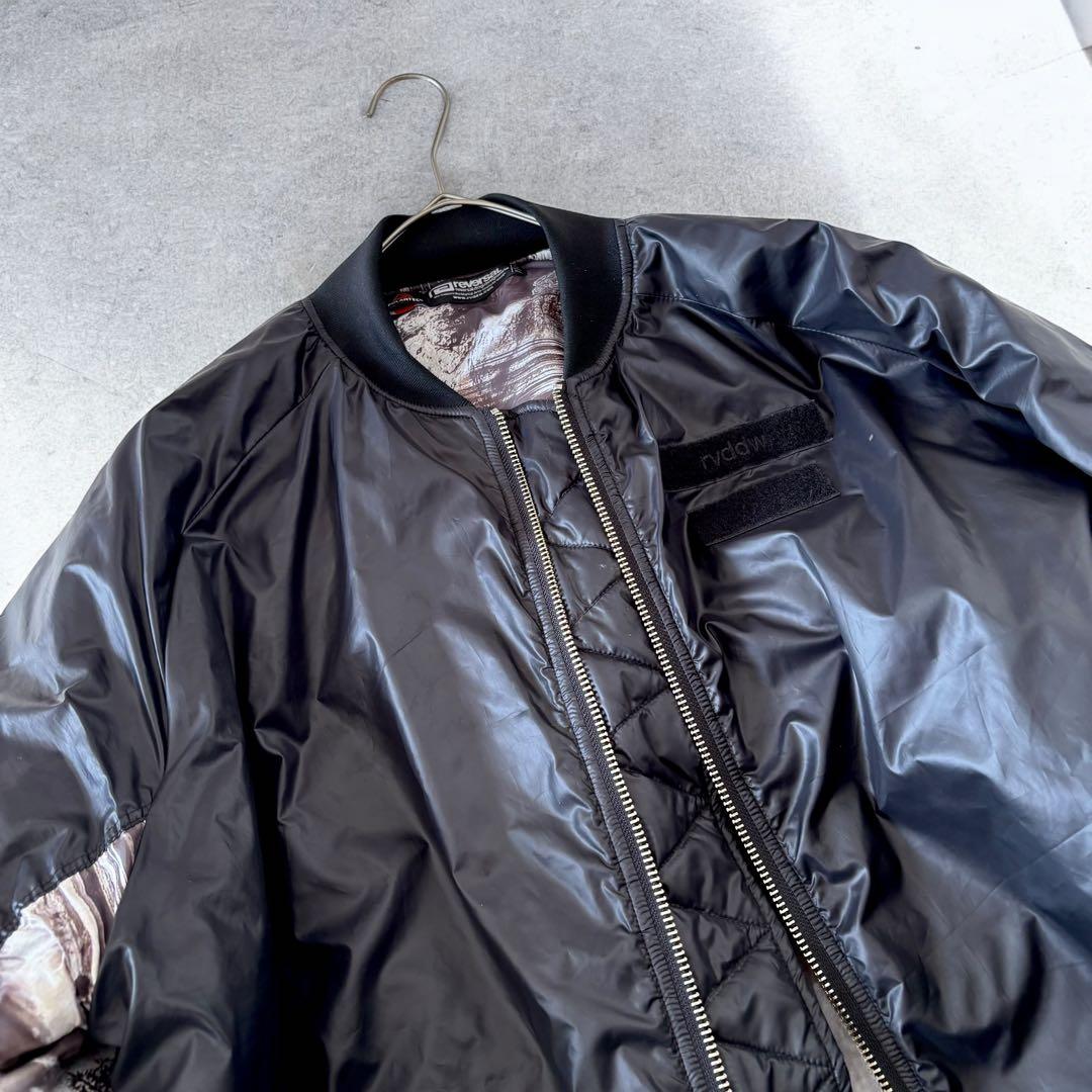 Reversal POLARTEC MA-1 総柄裏地 XL 黒