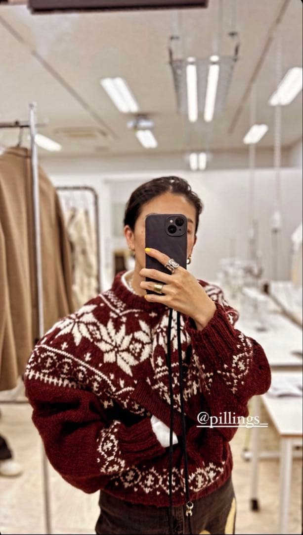 pillinps ノルディック柄　ニット