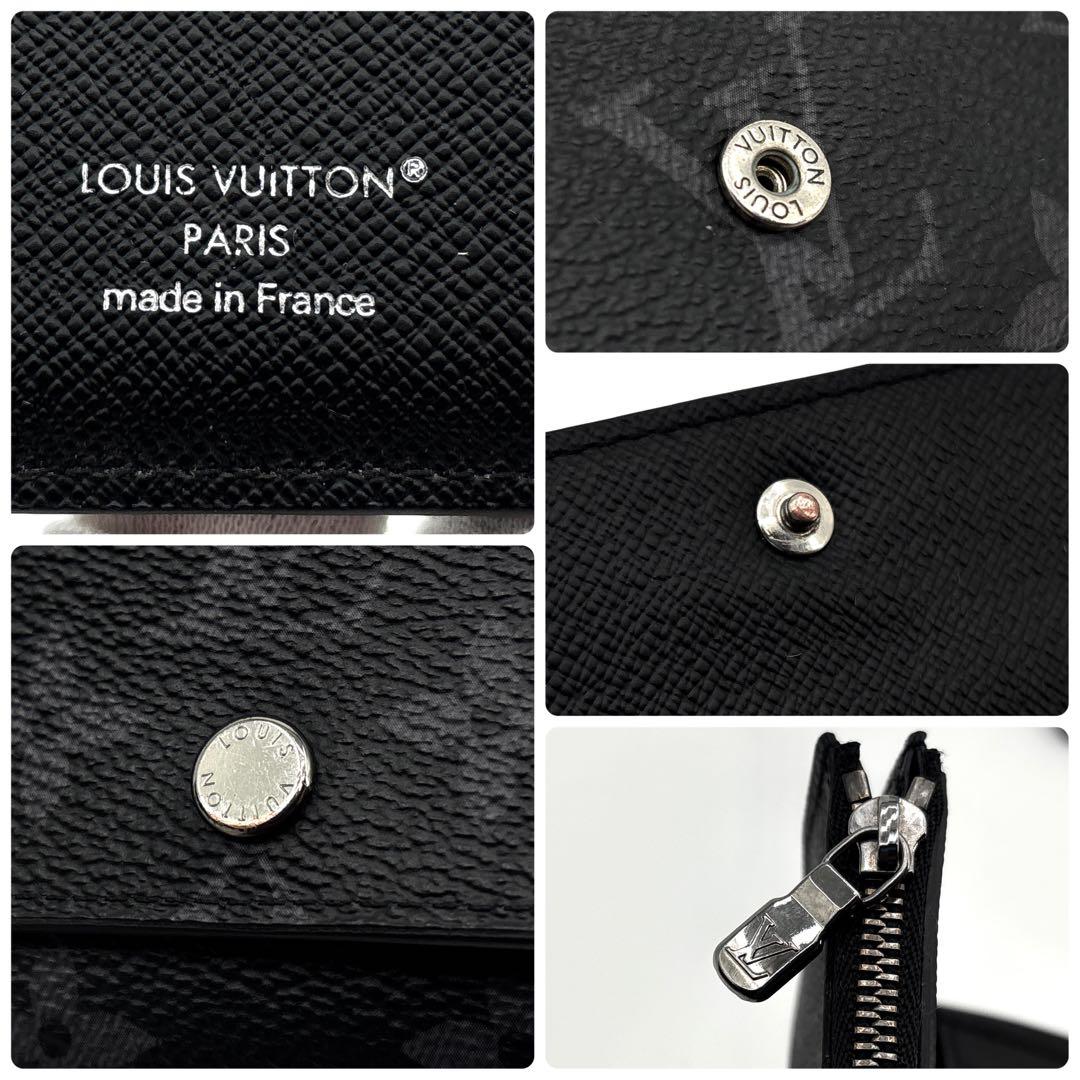 極美品　ヴィトン モノグラムエクリプス ヴィクターウォレット 財布　M12598