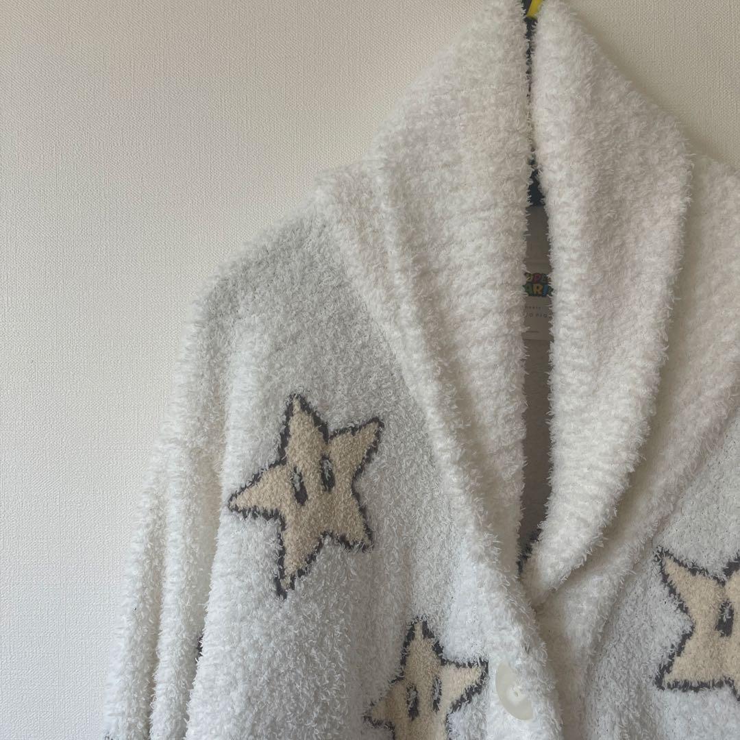 ジェラートピケ スーパーマリオ　コラボ　スター　カーディガン