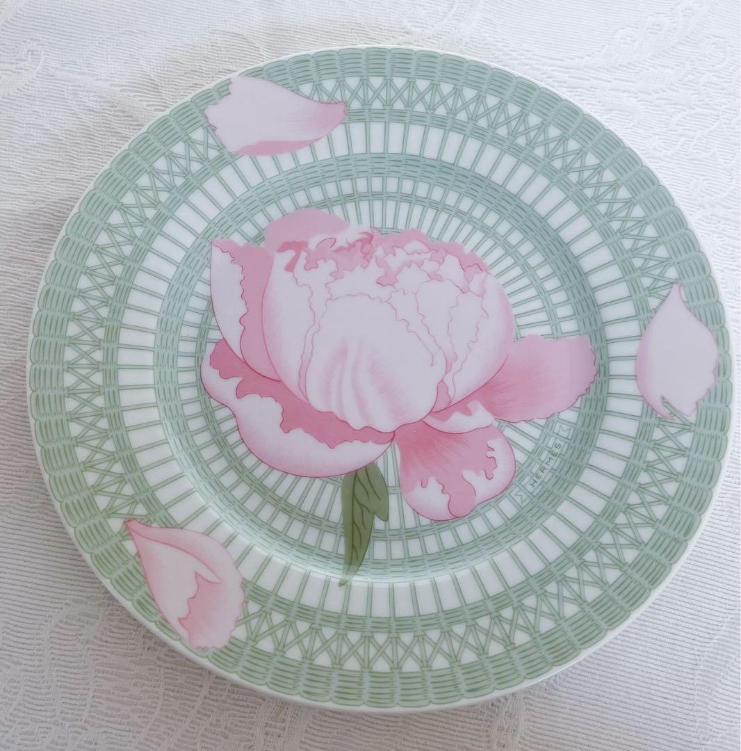 エルメス ピヴォワンヌ　芍薬　プレート　21.5センチ