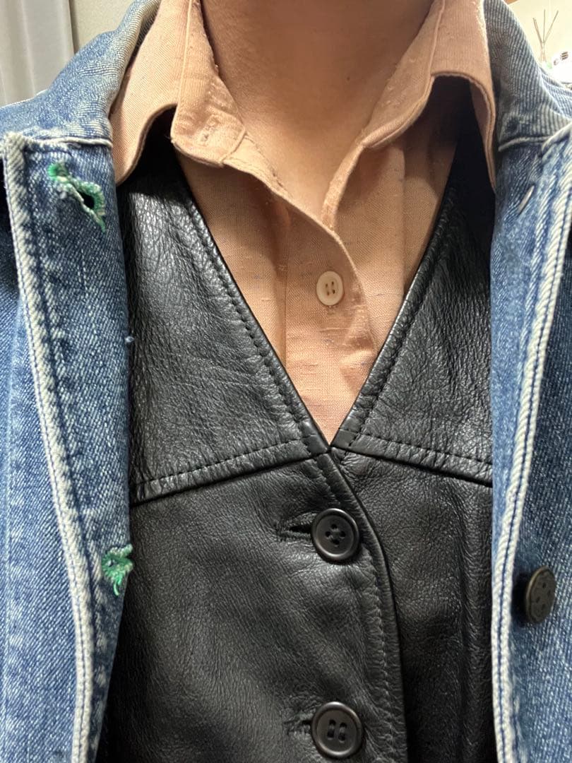 き*え様 60s 70s JC PENNEY レーヨン　カスリ　ギャバジン