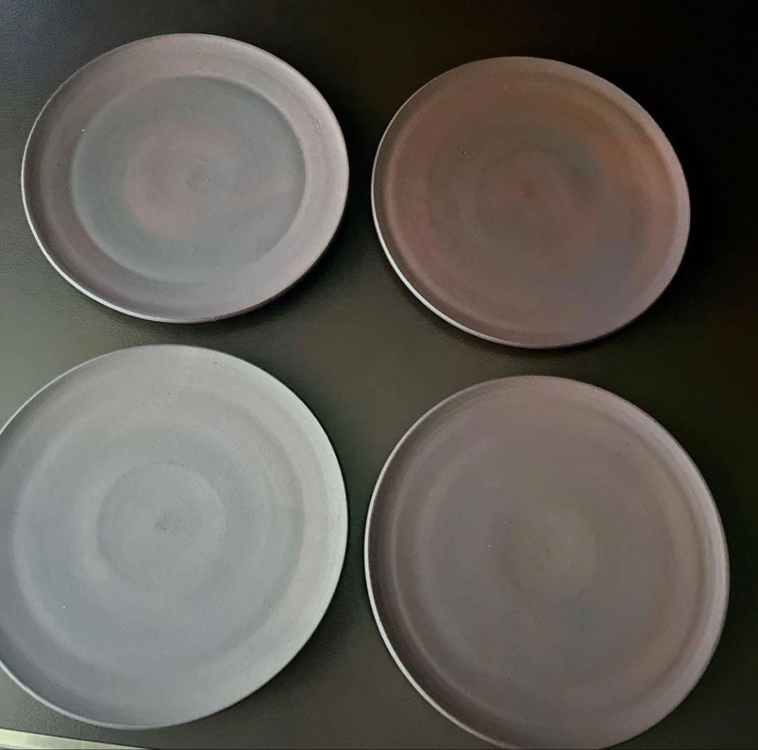二階堂明弘　24センチ皿　美品　４枚セット 陶器 皿