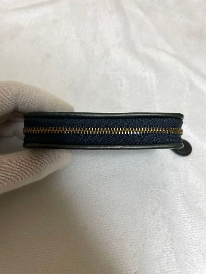 GANZO ガンゾ GH5 ラウンドファスナー 小銭入れ ケース ネイビー