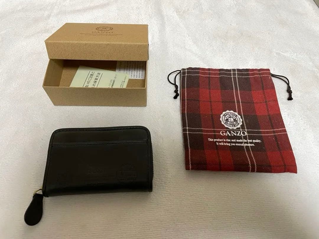 GANZO ガンゾ GH5 ラウンドファスナー 小銭入れ ケース ネイビー