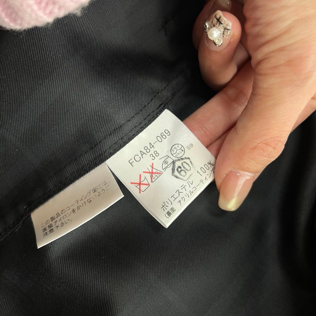 バーバリー トレンチコート シャドーチェック ミドル丈 黒 BURBERRY