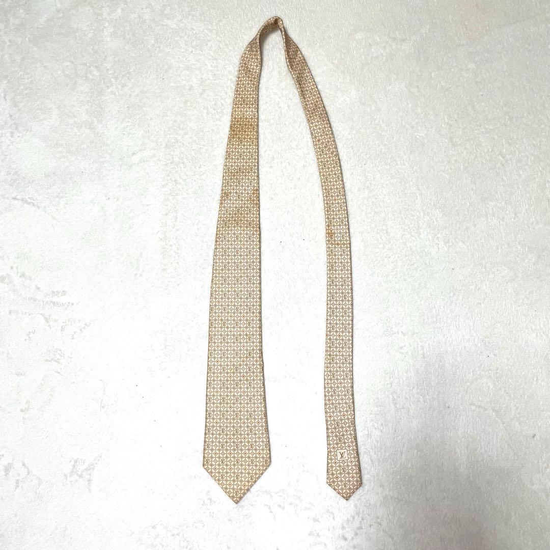 美品! ルイヴィトン LOUIS VOITTON ネクタイ モノグラム・LVロゴ