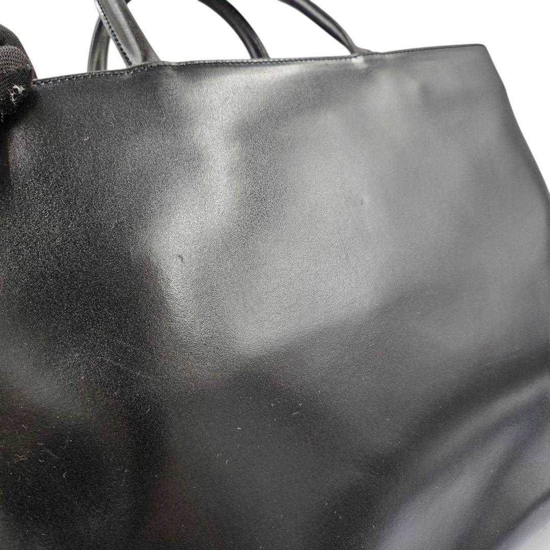 美品　FURLA　サフィアーノレザー　トートバッグ　A4可 ブラック　2way