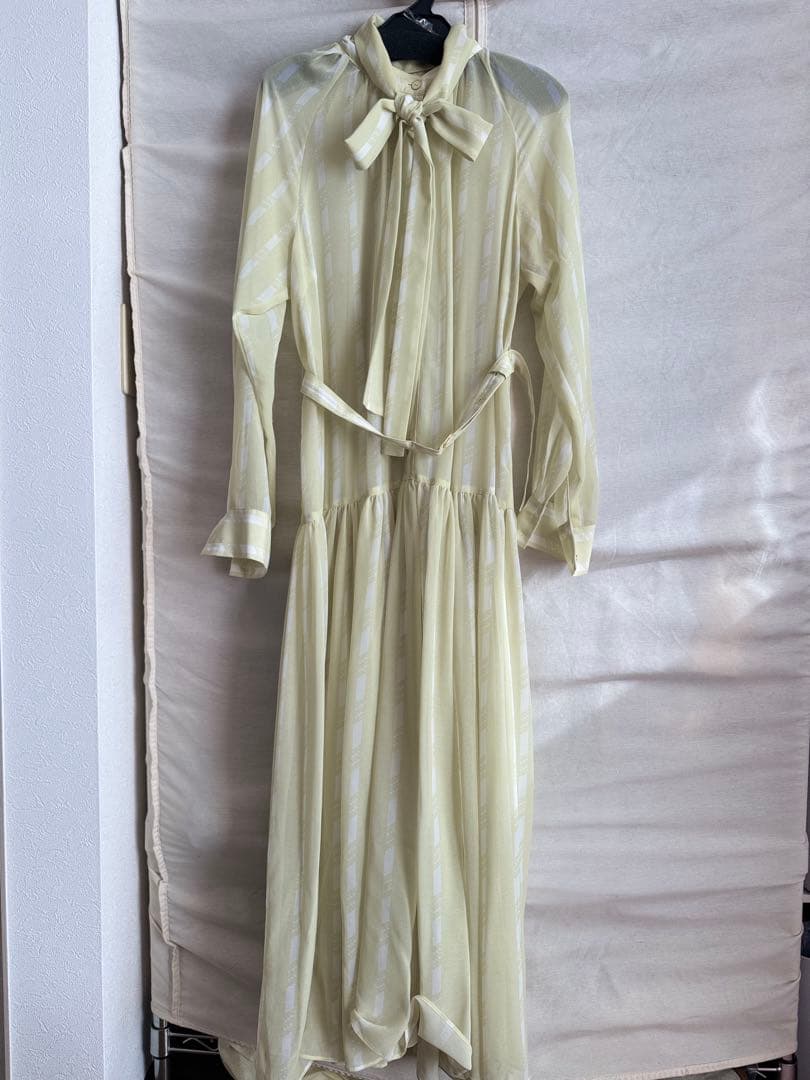 グレースコンチネンタル　ハートストライプワンピース38サイズ