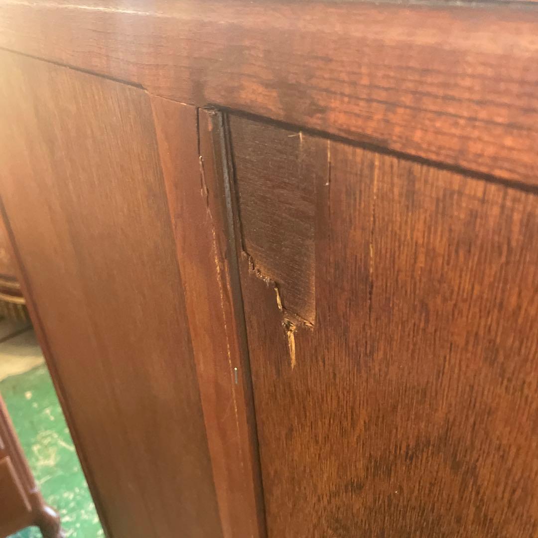 アメリカ製高級木材５段チェスト