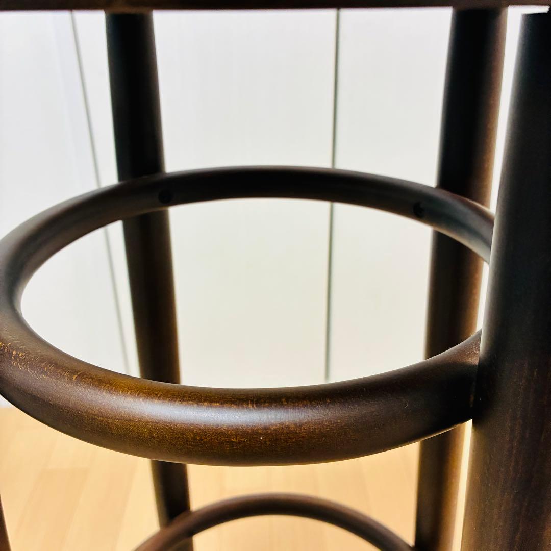 美品　最終価格　秋田木工　ベントウッド　カウンターチェア　曲げ木　ウォールナット