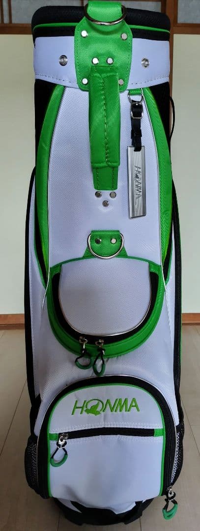 HONMA キャディバッグ ホワイト/グリーン