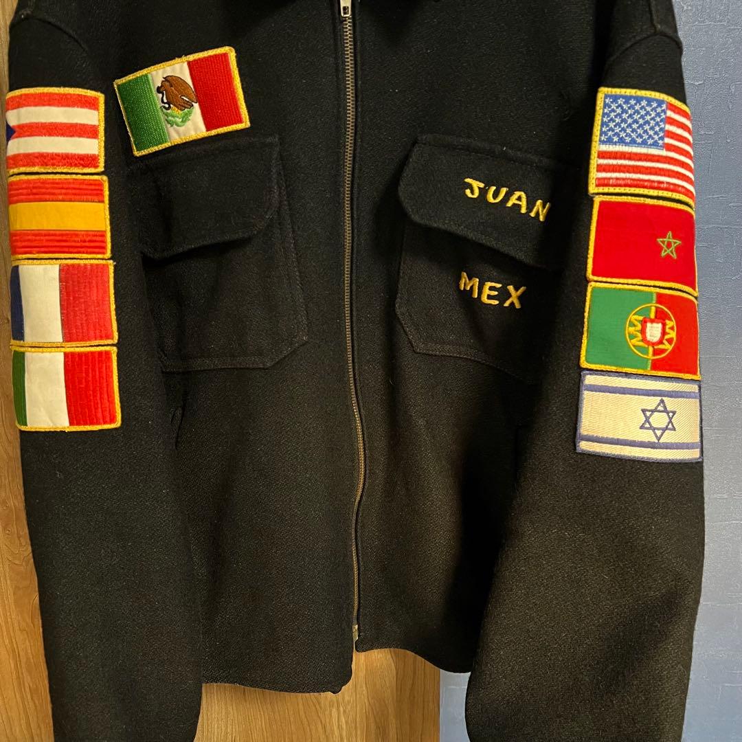 80s ツアージャケット スーベニアジャケット ミリタリージャケット USN