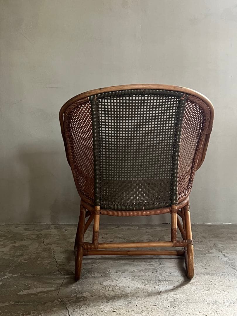 ヴィンテージ ラタン 曲木 ソファー ／ ガーデンチェアー 建築 インテリア
