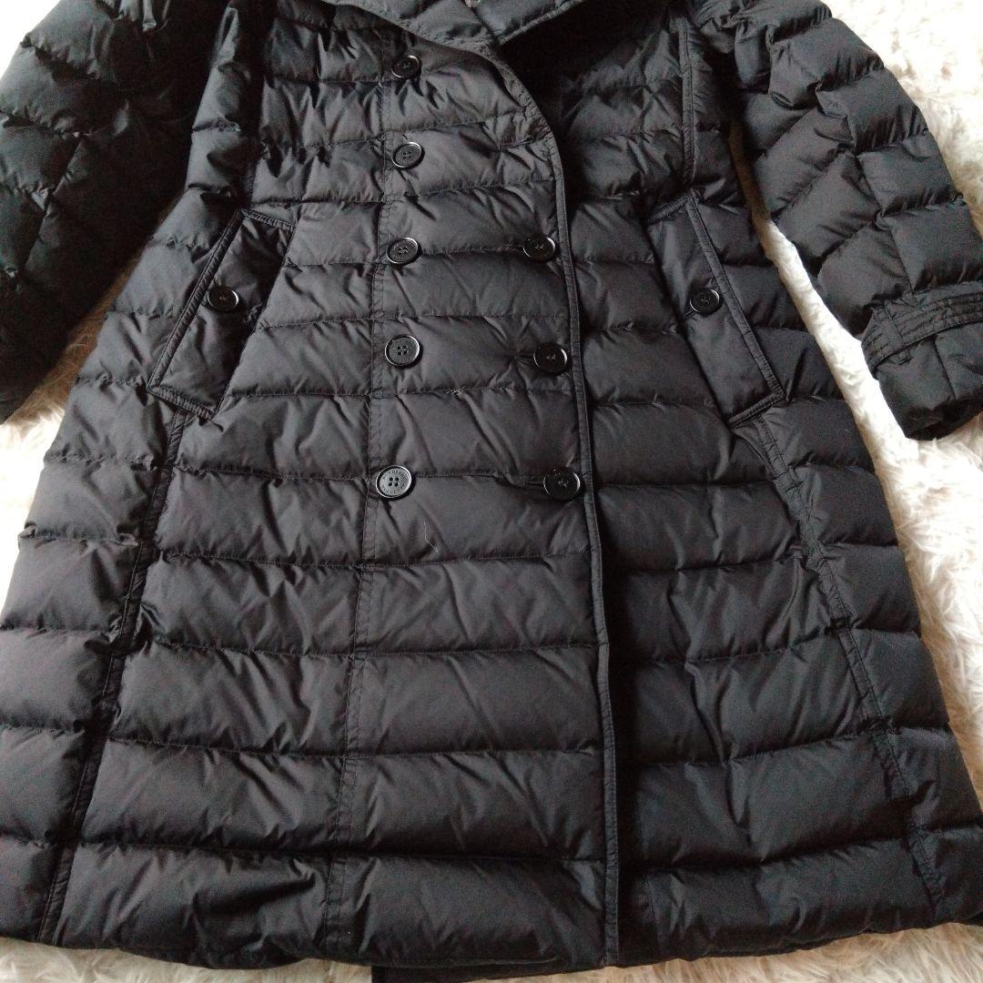未使用タグ付✨バーバリー　ノバチェックフード　ダウンコート　リアルファー