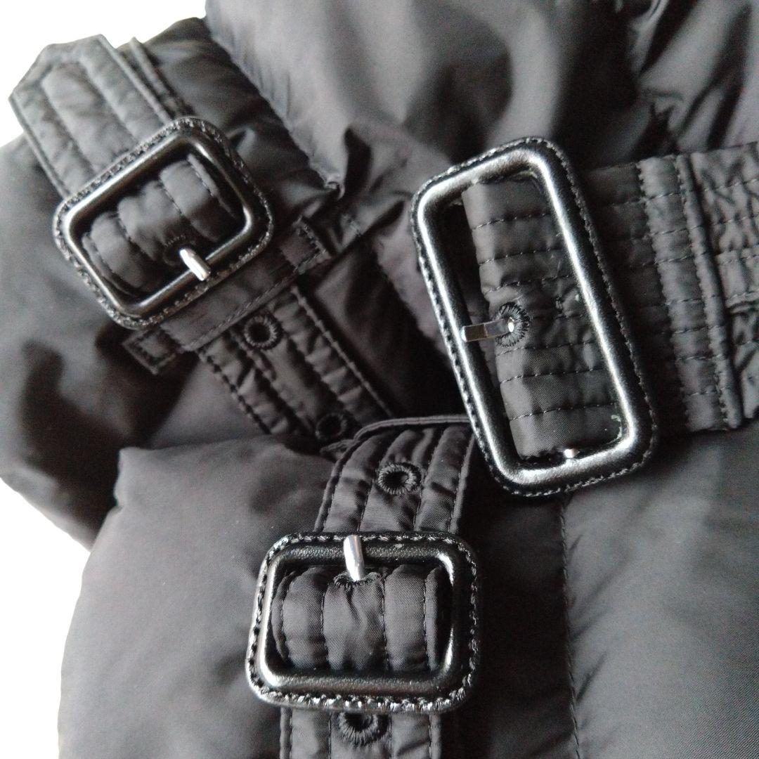 未使用タグ付✨バーバリー　ノバチェックフード　ダウンコート　リアルファー