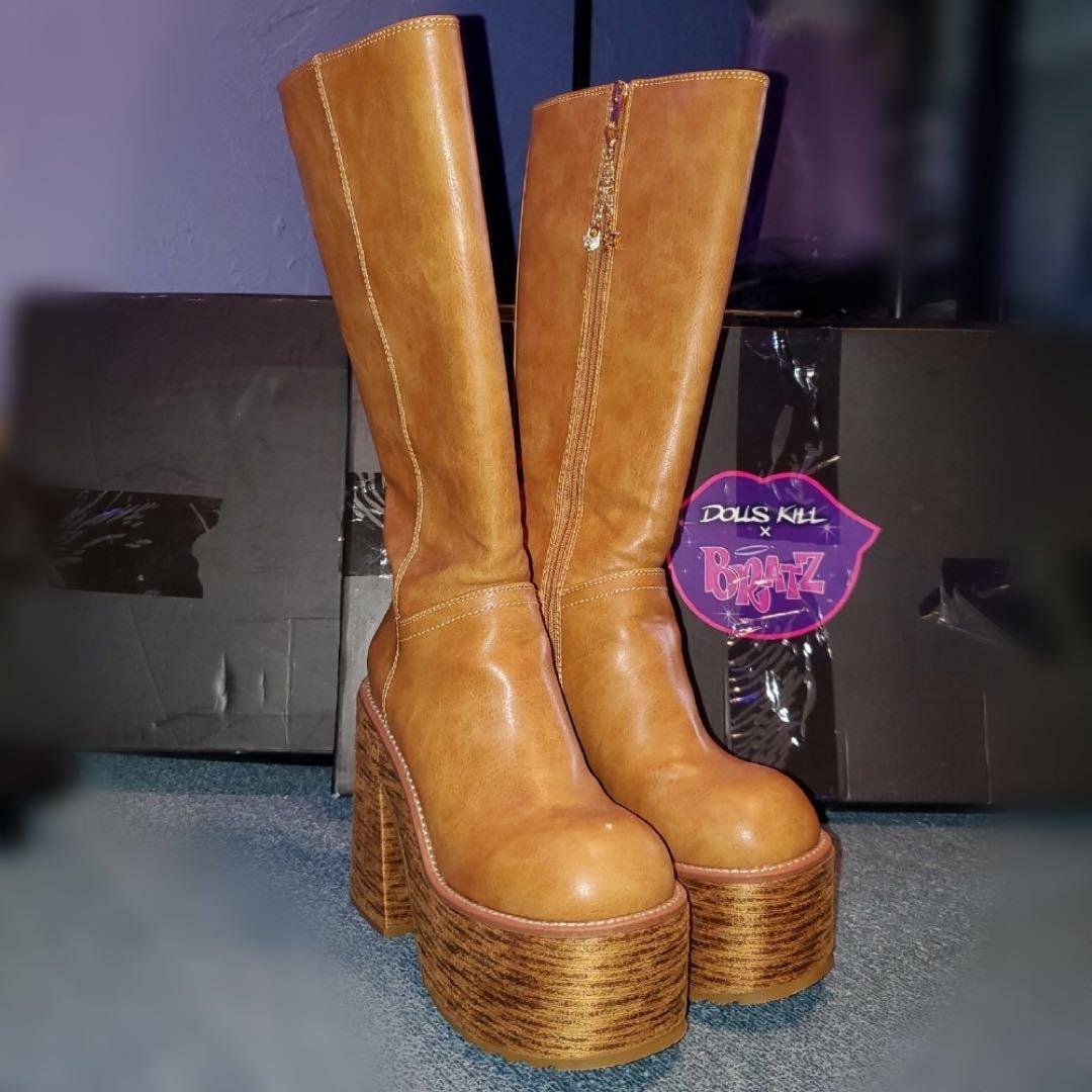 DOLLSKILL BRATZ ブラッツ 厚底 ブーツ ブラウン 茶色 ヒール