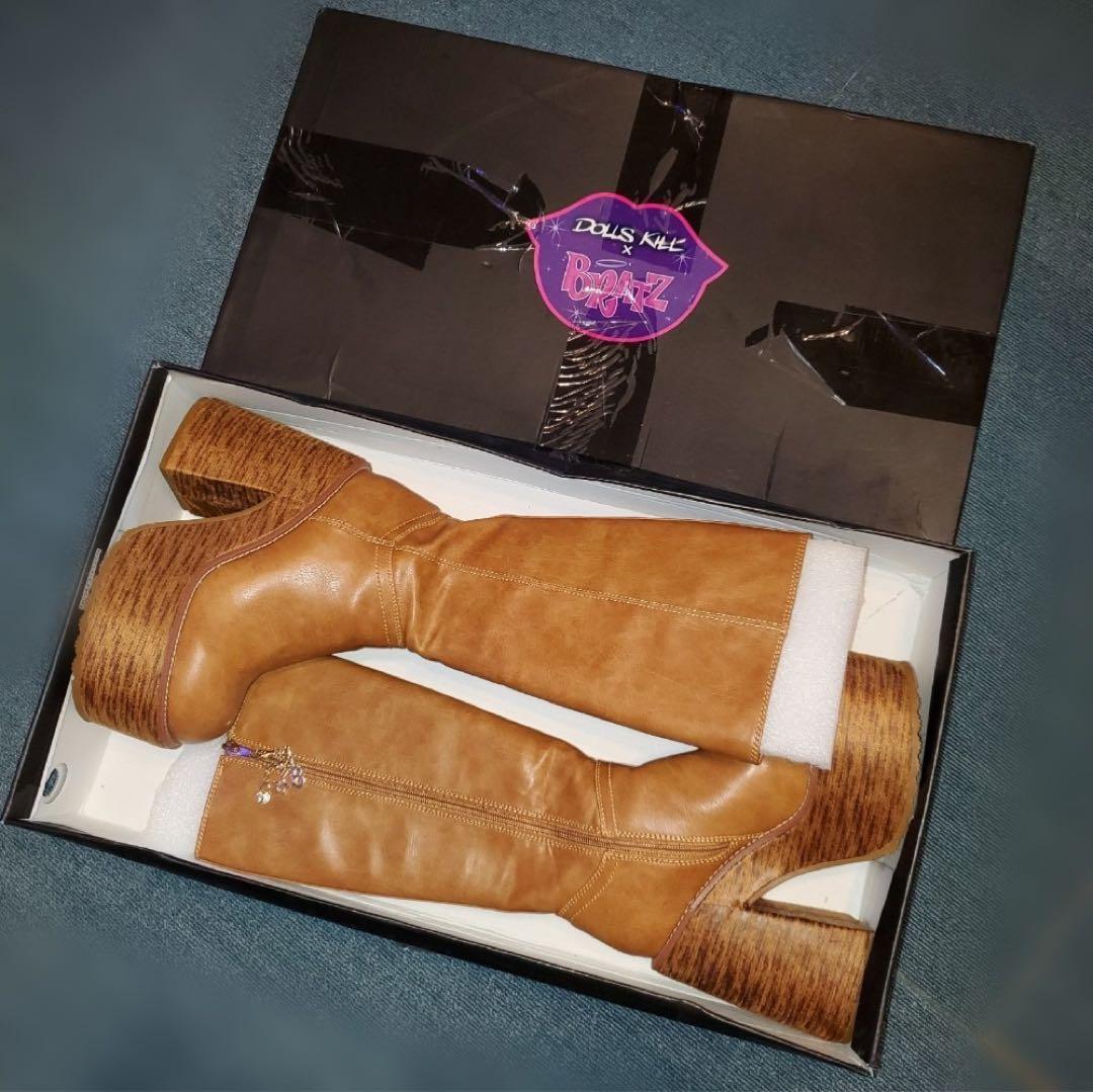 DOLLSKILL BRATZ ブラッツ 厚底 ブーツ ブラウン 茶色 ヒール