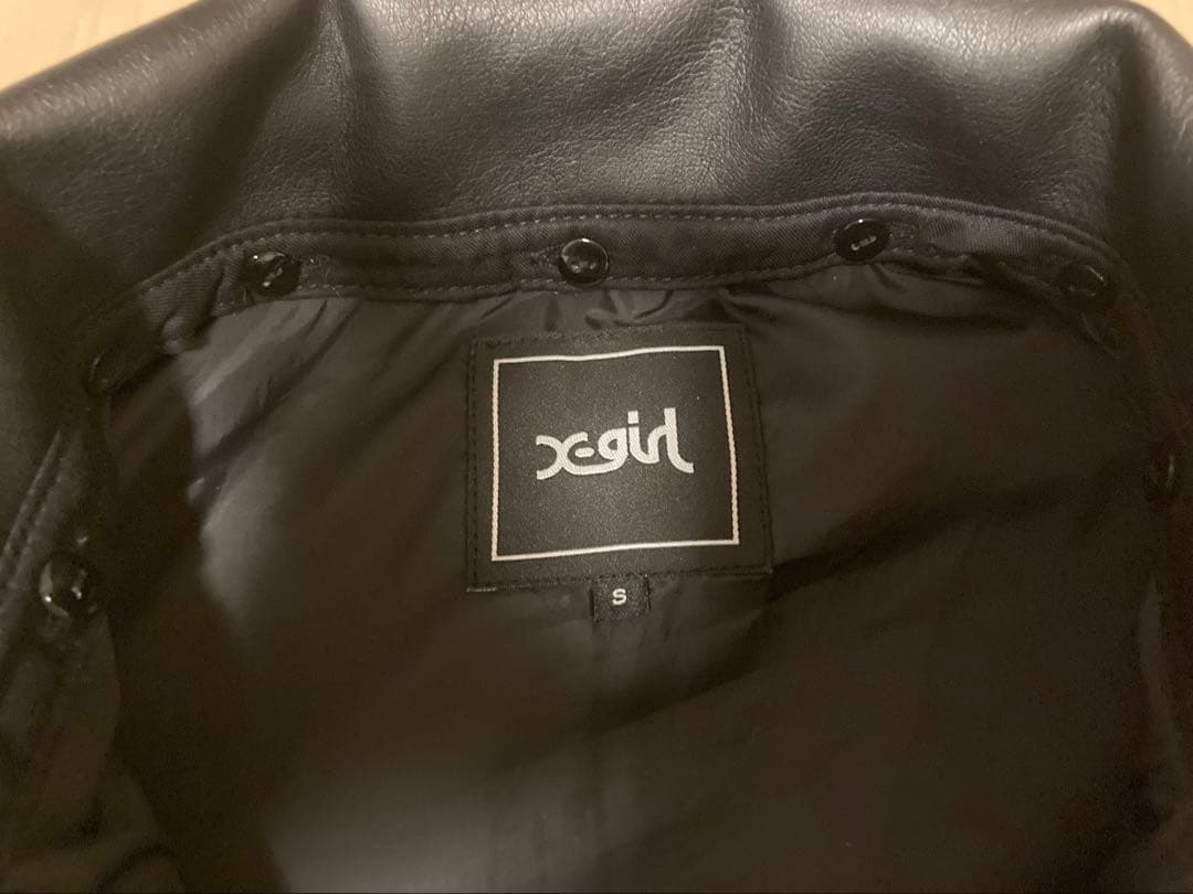 エックスガール　X-girl レザージャケット ファレザーファーコート