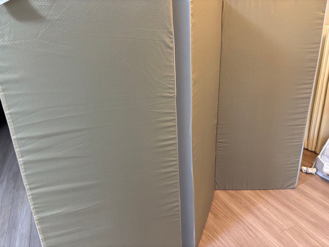 【美品】RASIK ダブルマットレス　三つ折り　12cm厚　グレー