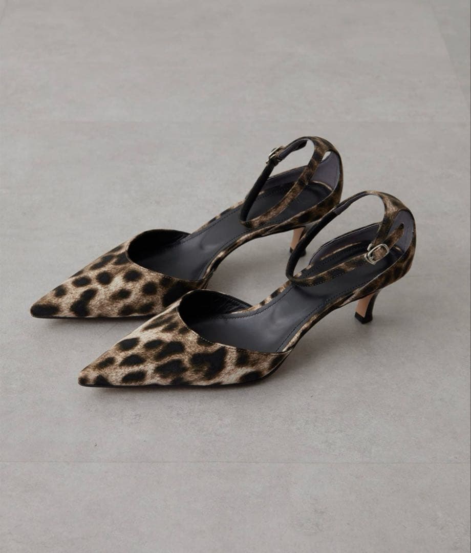 how(レオパードポインデットパンプス)38