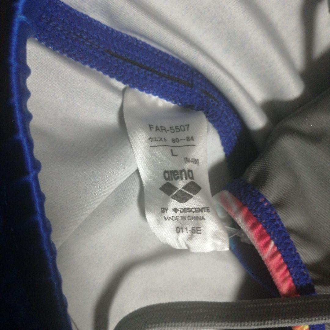 arena 初期nux 競泳水着 Lサイズ 青/マルチカラー　競パン