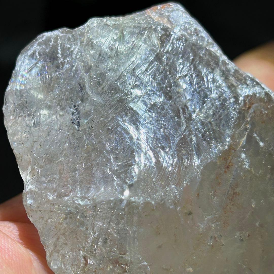 ☆別格高級品！ホワイト　ルチル　原石　クラスター　福徳大黒秘宝③