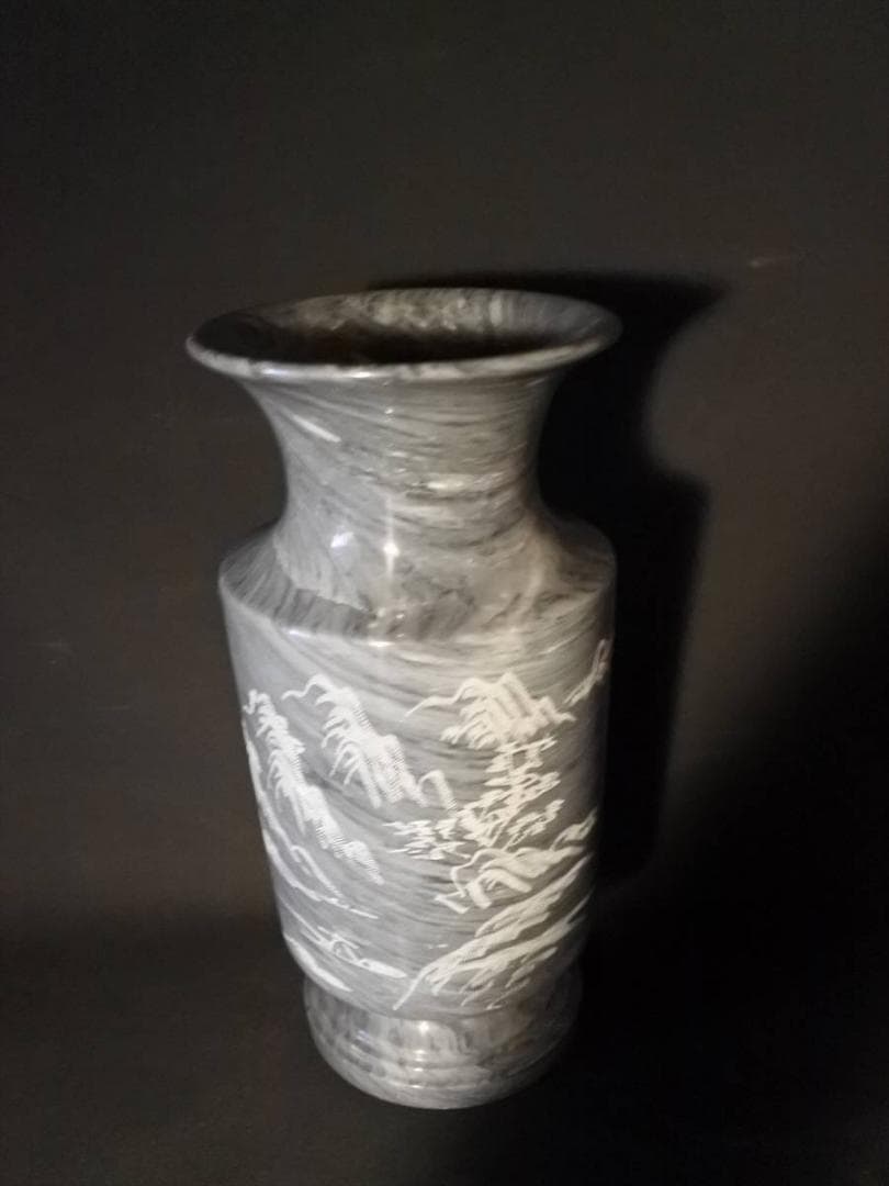 限定値下　天然石　花瓶 収蔵品　蔵出し　彫刻　1650