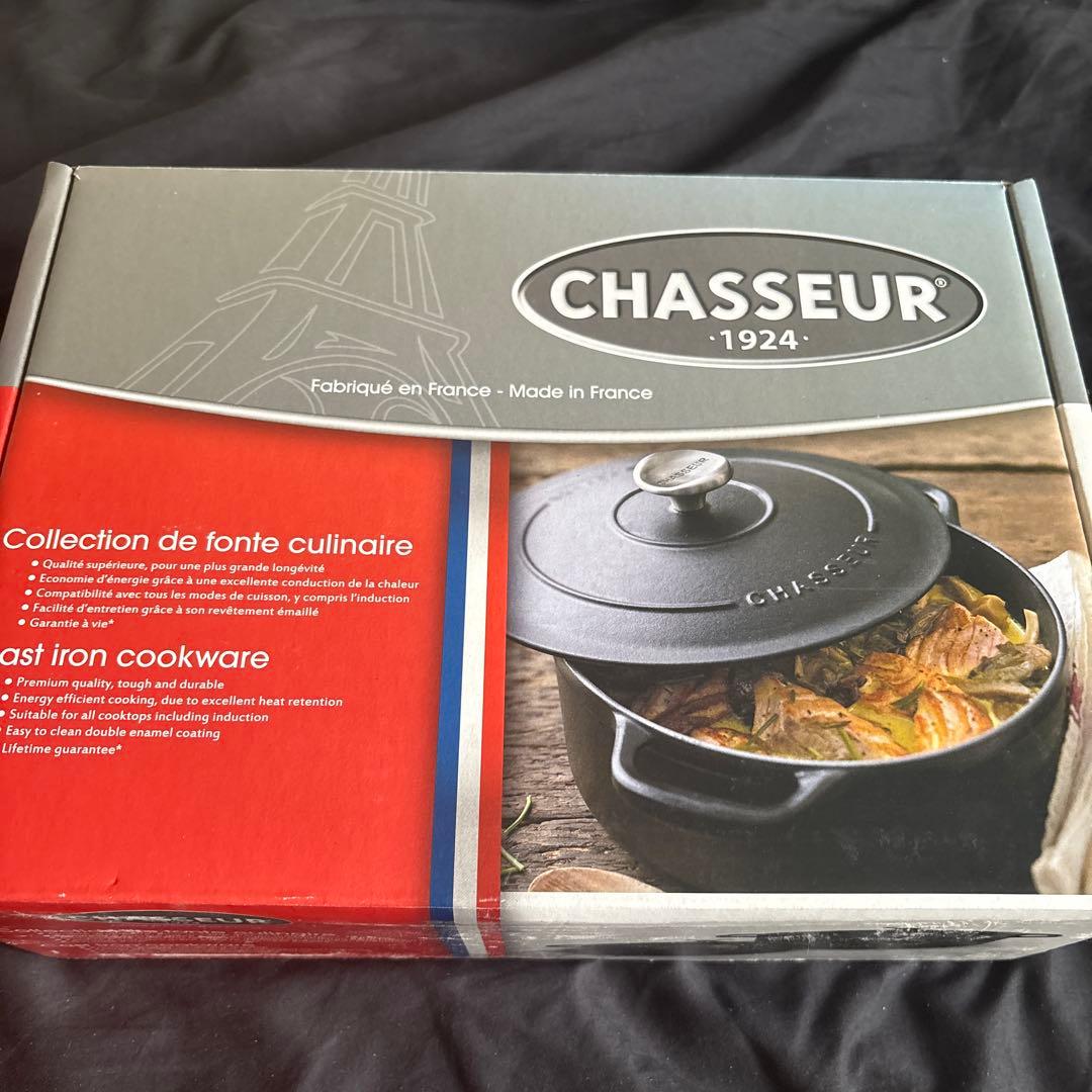 【新品】シャスール サブライム ラウンドキャセロール 20cm ブラック