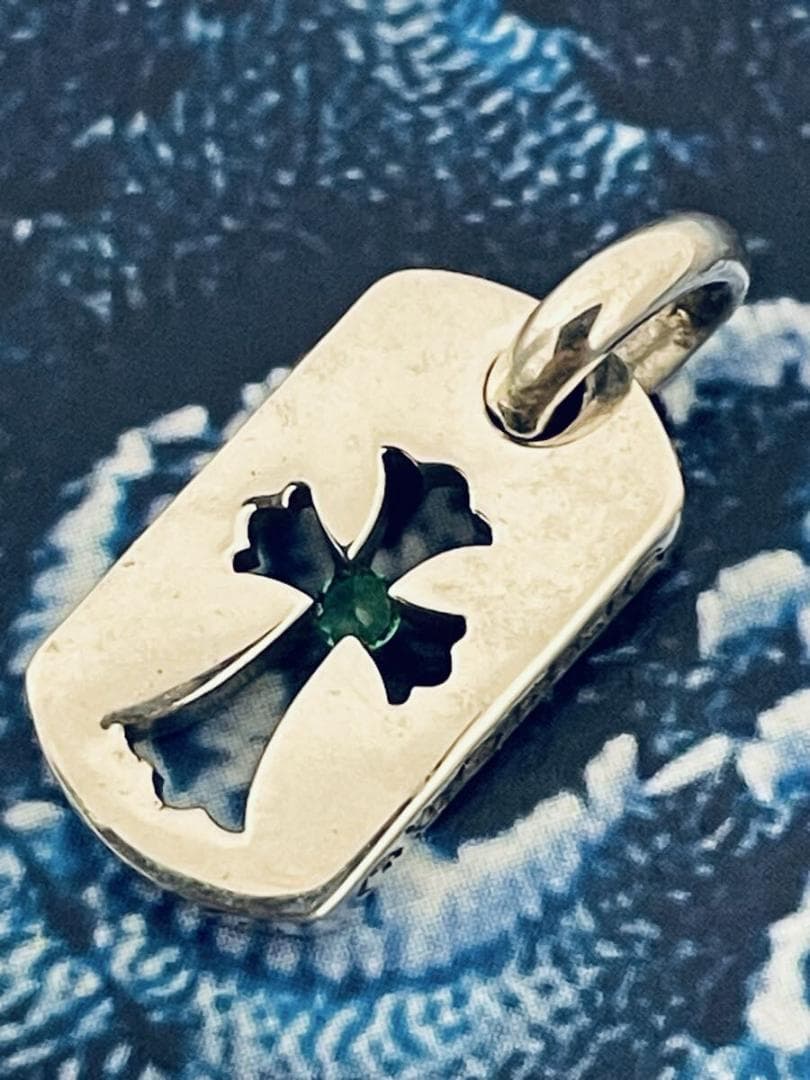 ぼ*う様 Chrome Hearts ドックタグカットアウトCHクロスチャーム