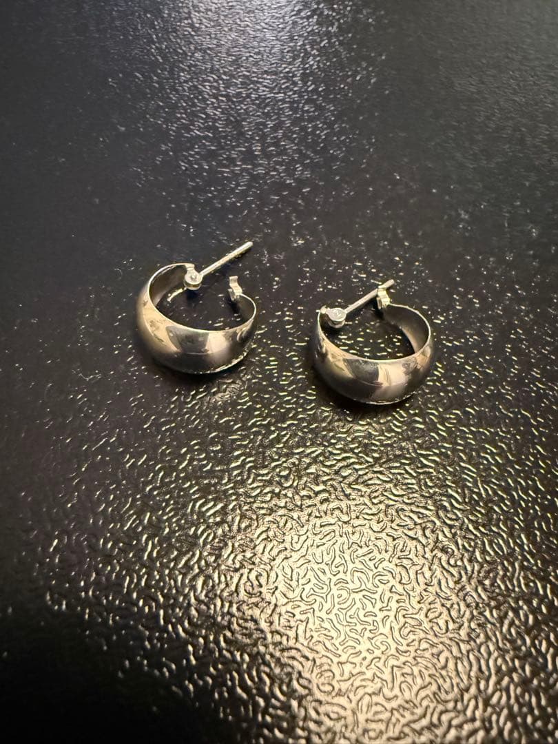 【Maru さま専用】K14WG フープピアス ホワイトゴールド　ペア