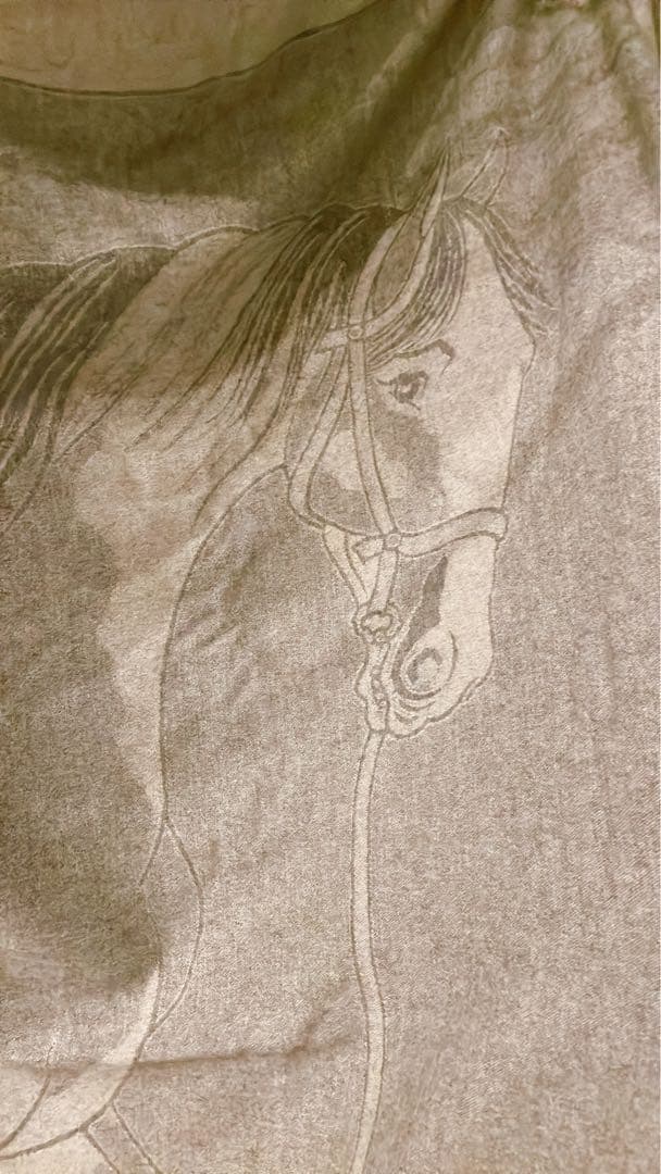 HERMES カシミヤ100% ストール　大判ショール　ブランケット