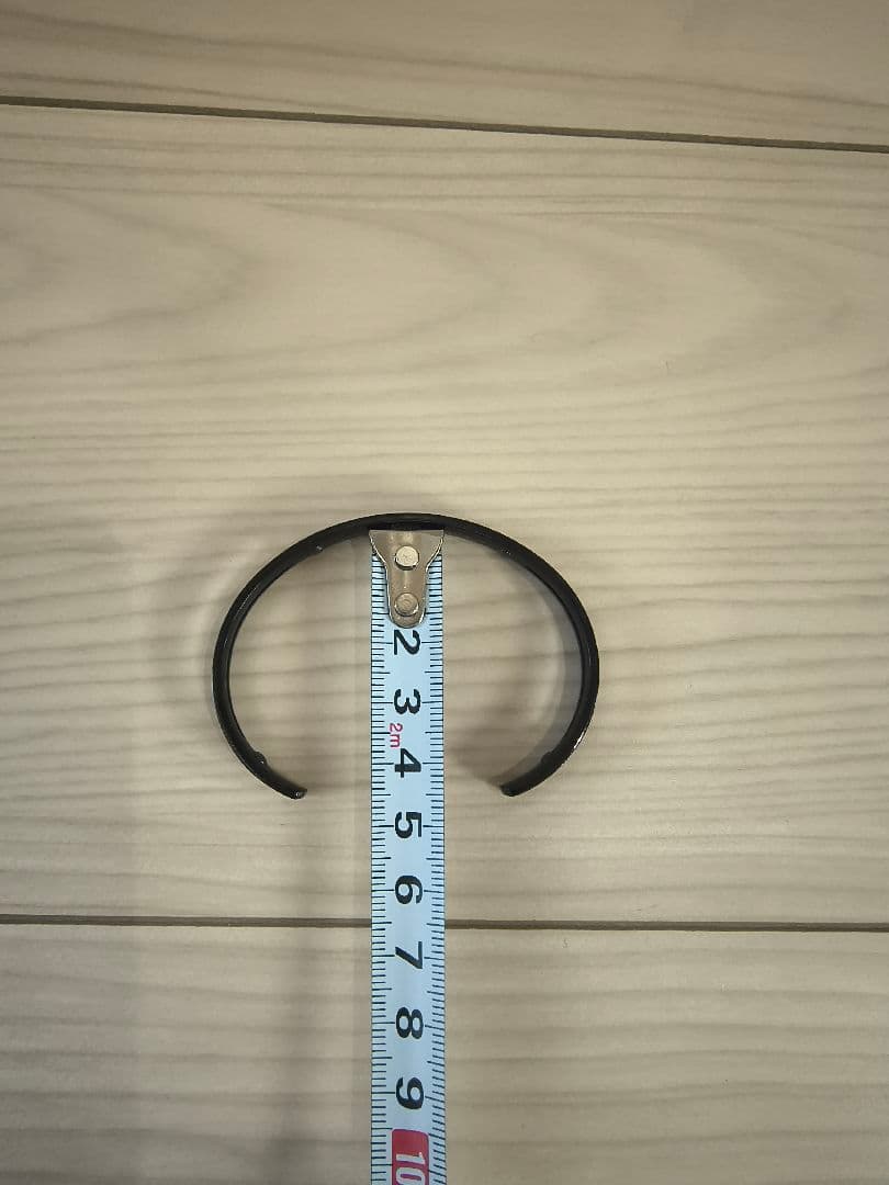 【美品】バンデル BANDEL 純チタン製 バングル L/LLサイズ ブラック