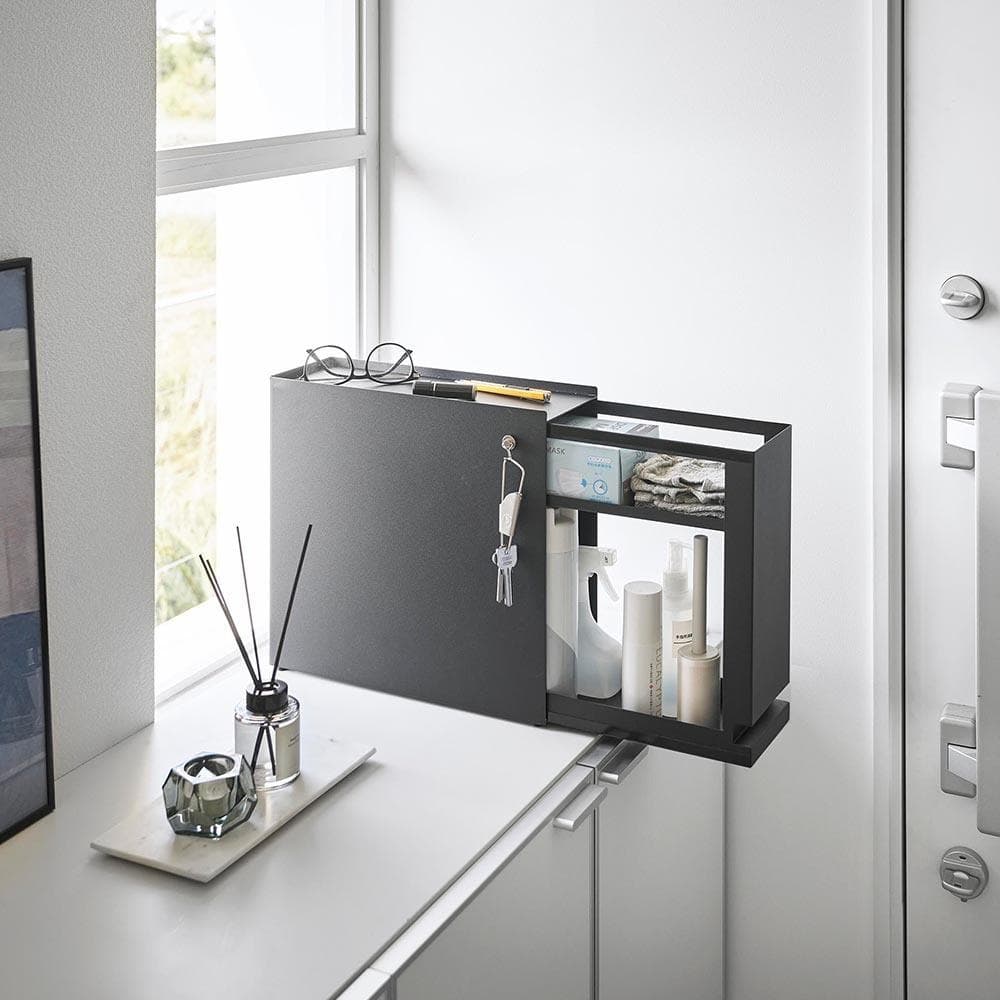 ＊ 調味料ラック 隠せる引き出し収納 タワー tower 山崎実業 1428