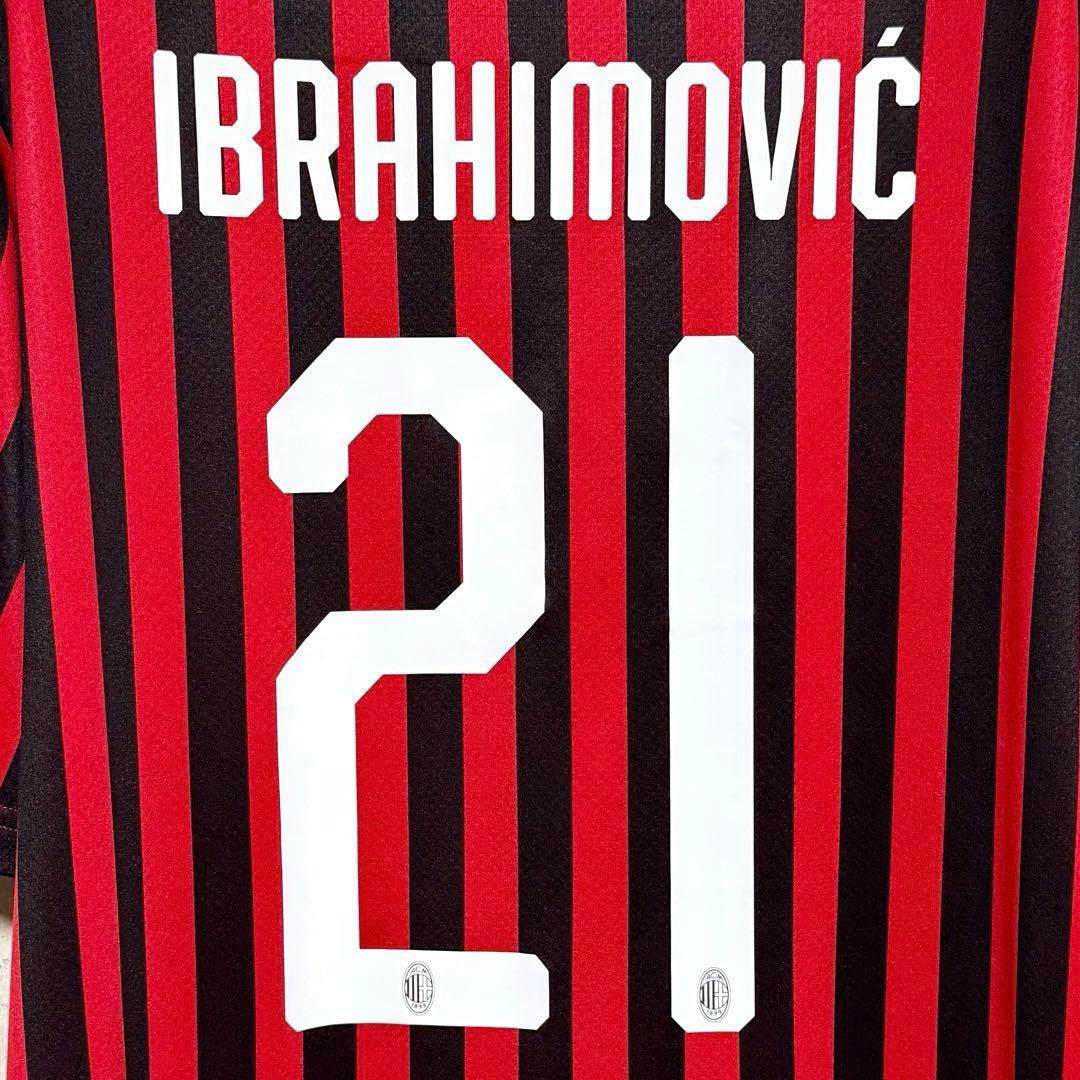 【美品！】19/20 ACミラン ♯21 イブラヒモヴィッチ【XLサイズ】ホーム
