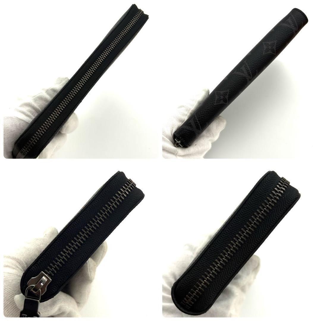 【現行 未使用に近い】ルイヴィトン モノグラム エクリプス ジッピーホリゾンタル