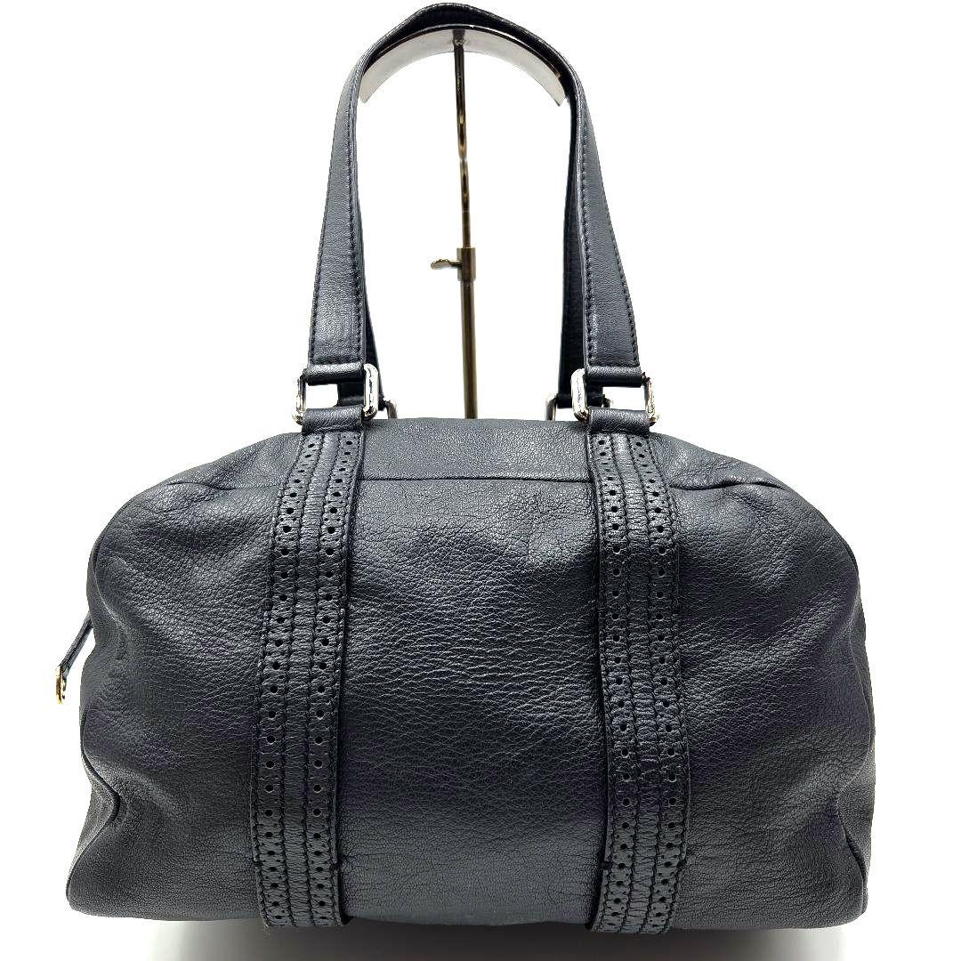 CELINE ミニボストンバッグ トリオンフ レザー 黒 Y2K