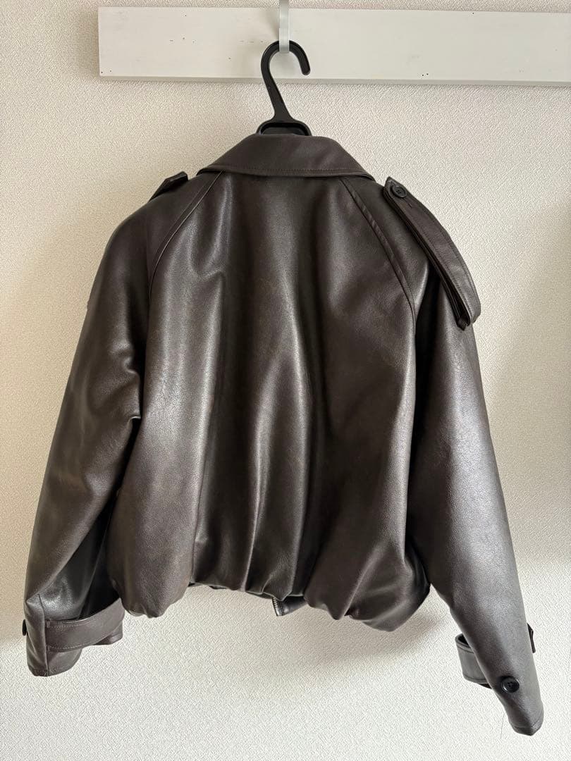 THE TOE Bond Jacket brown leather Sサイズ