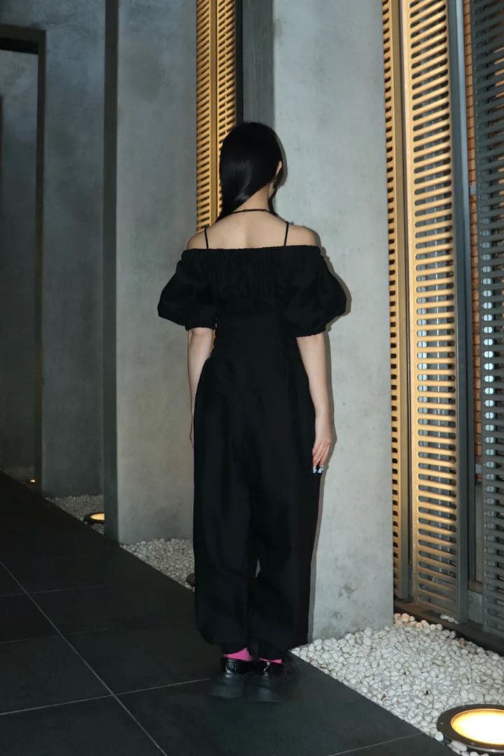 （25ss、完売品）FETICO OFF-SHOULDER JUMPSUITS
