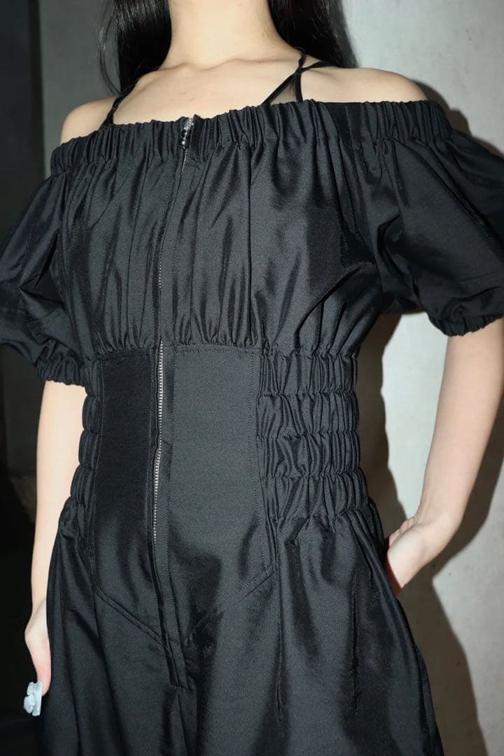 （25ss、完売品）FETICO OFF-SHOULDER JUMPSUITS