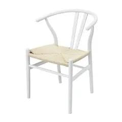 新品未使用　在庫処分2脚セット完成品人気品天然木製ダイニングチェア ホワイト