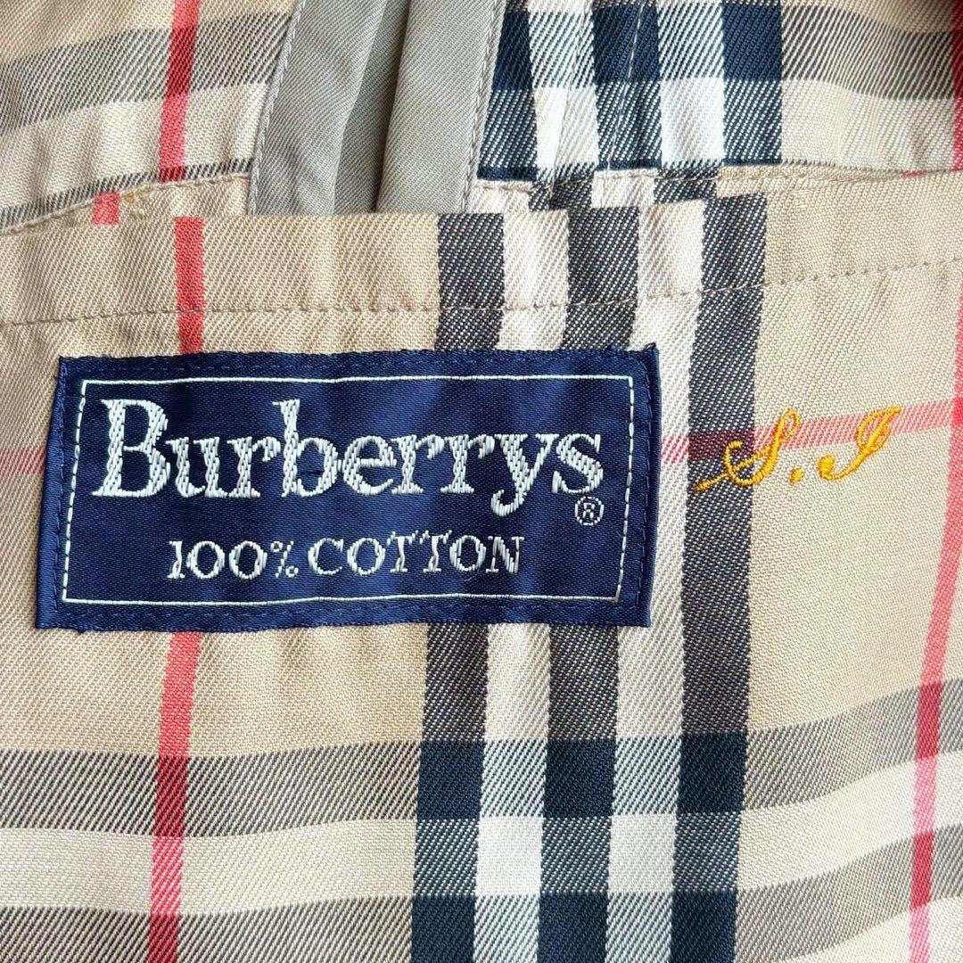 人気◆バーバリー ライナー付 ステンカラー バルマカーン コート カーキ L