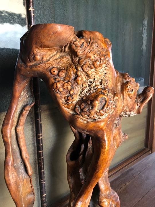 木の根　飾り台　古木　古民具　インテリア