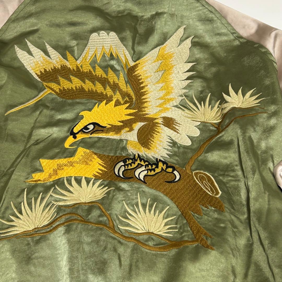 ✨未使用 タグ付き ノンストック リバーシブル 刺繍 スカジャン 虎 龍 富士山