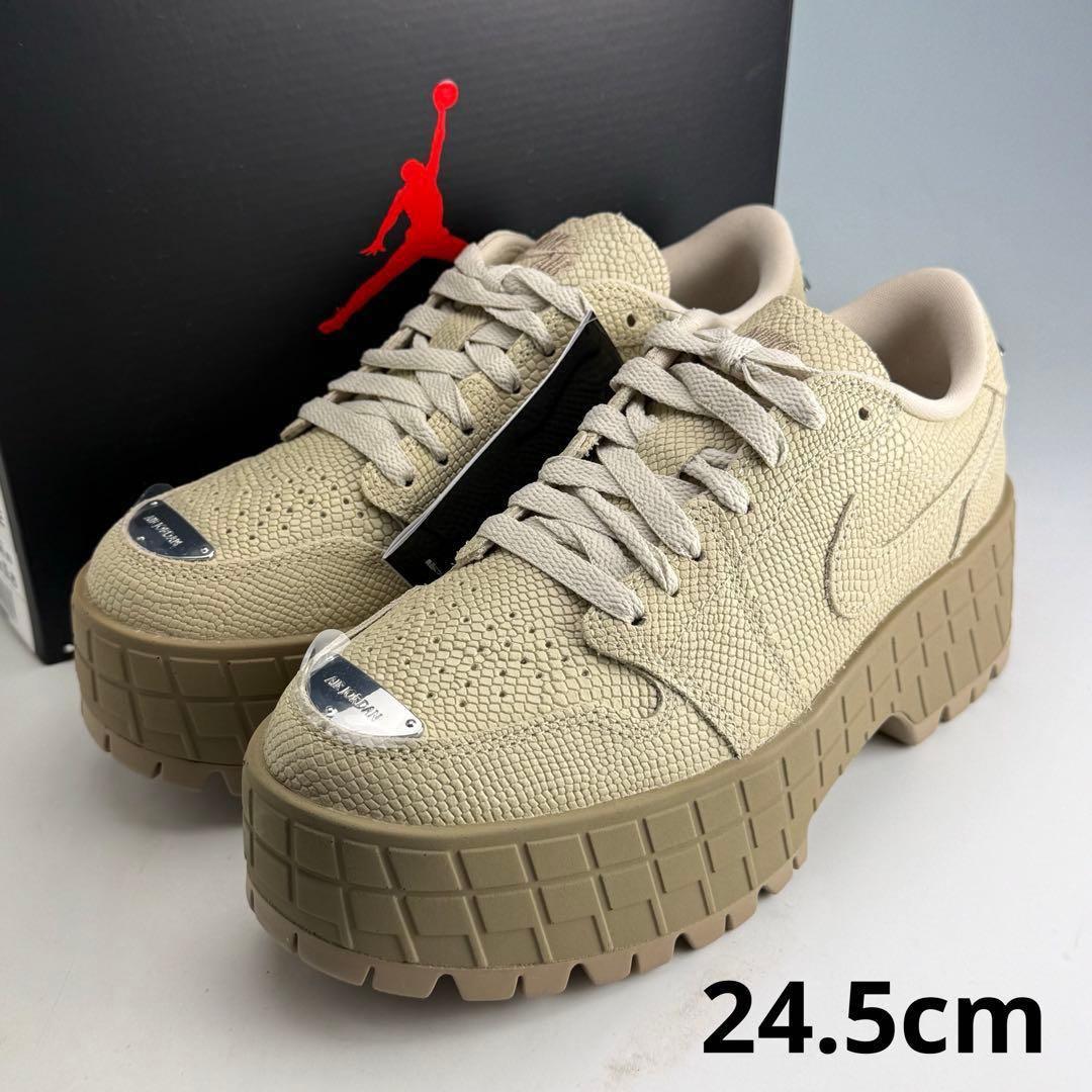 24.5cm ナイキ ウィメンズ エアジョーダン1 ブルックリン ロー ラタン