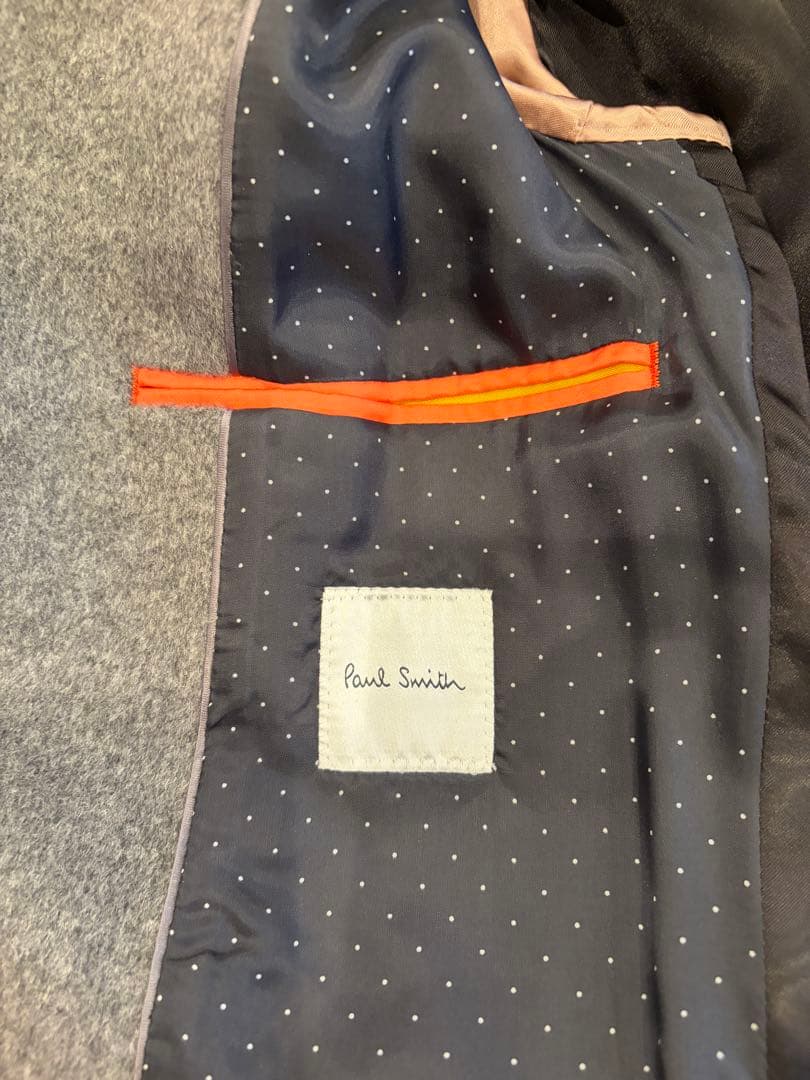 ポールスミス カシミヤ チェスターコート グレー M