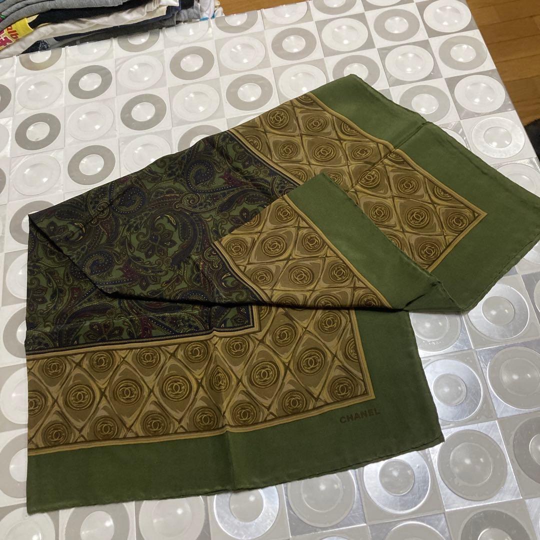 CHANEL シャネル　スカーフ CCマーク　美品