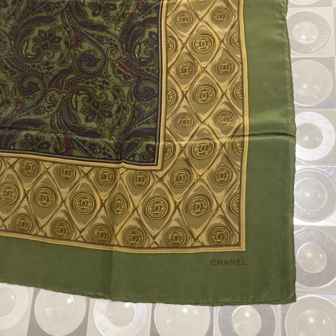 CHANEL シャネル　スカーフ CCマーク　美品